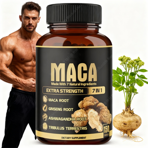 Op voorraad Private Label Sport Supplement Biologische Maca Ginseng Wortel <span class=keywords><strong>Ashwagandha</strong></span> Poeder Energie Booster Maca Wortel Extract <span class=keywords><strong>Capsules</strong></span> - Product Image 2