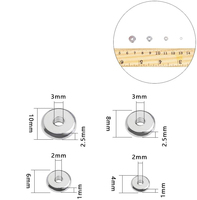 Entretoises rondes plates en acier inoxydable, perles métalliques en forme de disque pour la fabrication de colliers, bracelets et bijoux, accessoires de perles