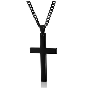 트렌드 패션 간단한 금속 십자가 펜던트 목걸이 종교 예수 장식품 unisex 크로스 목걸이 - Product Image 2