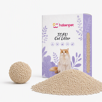 Litière pour chat en tofu concassé à agglomération rapide, biodégradable, anti-odeur, sans poussière, en fibres de pois naturelles, petites particules, sable pour animaux de compagnie