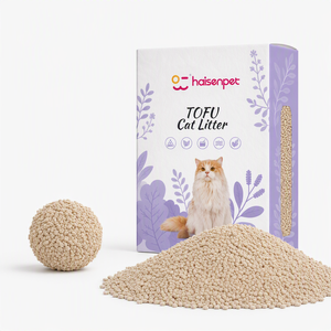 Litière pour <span class=keywords><strong>chat</strong></span> en tofu concassé à agglomération rapide, biodégradable, anti-odeur, sans poussière, en fibres de pois naturelles, petites particules, sable pour animaux de compagnie - Product Image 1