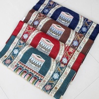 Tapis de prière moderne en chenille polyester personnalisé, motif floral, rembourré, islamique, musulman, pour la maison, le culte, le voyage, le camping, lavable, à prix réduit