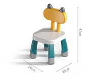 Table de construction multifonctionnelle Feelo FL1634 avec chaise et rangement, design pliable, table d'activités pour enfants, briques non incluses