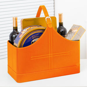 Exterior portátil Picnic fruta aperitivos y vino cesta de almacenamiento de moda de gran capacidad - Product Image 4