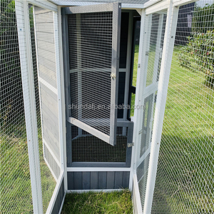 SDB011 Luxury Modern Large Wooden <b>Standing</b> <b>Bird</b> Aviary Nesting Pet Products for House - Product Image 4