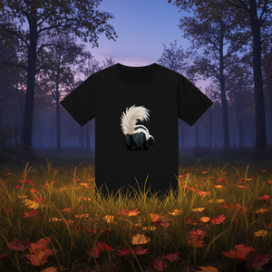 Camiseta Ajustada con Estampado de Zorrillo para Mujer, Estilo Y2K, Cuello Redondo, Manga Corta, Tejido de Punto, Spandex, Poliéster, Top de Moda para Todas las Temporadas - Product Image 2