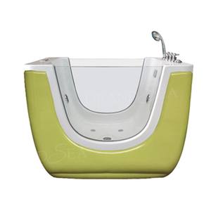 Bain à remous à bulles d'ozone pour bébé <span class=keywords><strong>Baignoire</strong></span> intérieure à LED vortex à température constante avec chaleur de douche - Product Image 1
