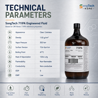 Fluido de Ingeniería SongTech 71IPA HFE IPA, Alternativa al 71IPA, Baja Tensión Superficial, Solvente de Limpieza de Precisión para Electrónica