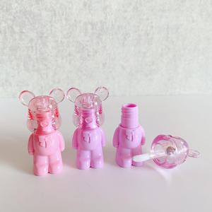 LZ Pack <span class=keywords><strong>Precio</strong></span> de promoción Ratón de dibujos animados 2ml Llavero Tubos de brillo de <span class=keywords><strong>labios</strong></span> Rosa Púrpura Plástico Lindo Brillo de <span class=keywords><strong>labios</strong></span> Tubos vacíos - Product Image 1