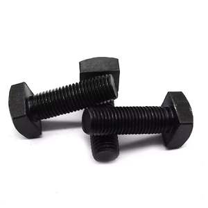 M4 M8 M16 <strong>M24</strong> Carbon Steel Material Grade 4.8 8.8 10.9 12.9 Black Oxide Square Head <strong>Bolt</strong> GB/T8 - Product Image 2