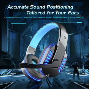 Soyto SY755 OEM de fábrica al por mayor con cable RGB luminoso auriculares para juegos auriculares con micrófono <span class=keywords><strong>precio</strong></span> barato para PC PS4 Xbox - Product Image 3