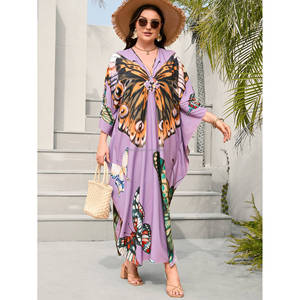 Kimono ad acquerello Abaya in Chiffon di ispirazione <span class=keywords><strong>turca</strong></span> Dubai party cerimoniale di abbigliamento festivo aperto sul davanti - Product Image 5