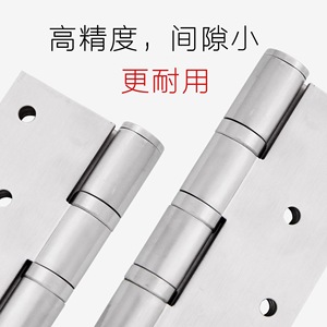 Charnières à ressort épaissies en acier inoxydable de 2, 3 et 5 pouces, silencieuses, pour portes de chambre en bois et autres portes intérieures - Product Image 4