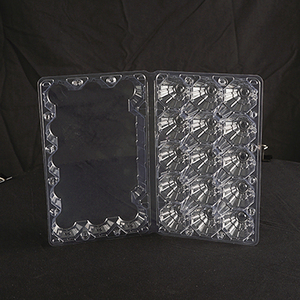 15-Hole PET Transparent Duck <b>Egg</b> Carton Rectangular Plastic Pulp Moulding <b>Egg</b> Tray Common Style <b>Plate</b> and Bowl - Product Image 3