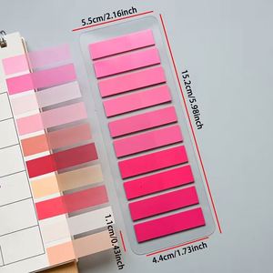 21Pcs Gradient PET Self-Adhesive Sticky Notes <b>Memo</b> <b>Pads</b>-Semi-Transparent Gift for Office Use - Product Image 2