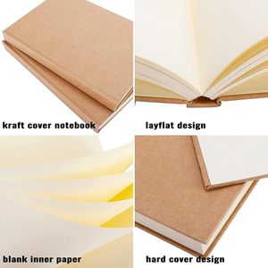 Custom A5/B5/<b>A4</b> Thickened Softcover Draft Notebook Kraft Paper Record Notebook <b>A4</b> Grid for Middle High School Students College - Product Image 3
