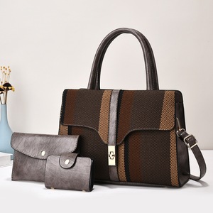 Nouvel ensemble de sacs à bandoulière texturés en PU de haute qualité à fermeture ouverte et grande capacité pour femmes, idéal pour l'export. - Product Image 4