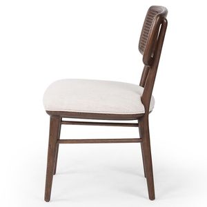 Natural Wood Cane Back <b>Dining</b> <b>Chair</b> Solid Oak Frame Handwoven Rattan Backrest Modern Farmhouse Restaurant Kitchen Seating - Product Image 4