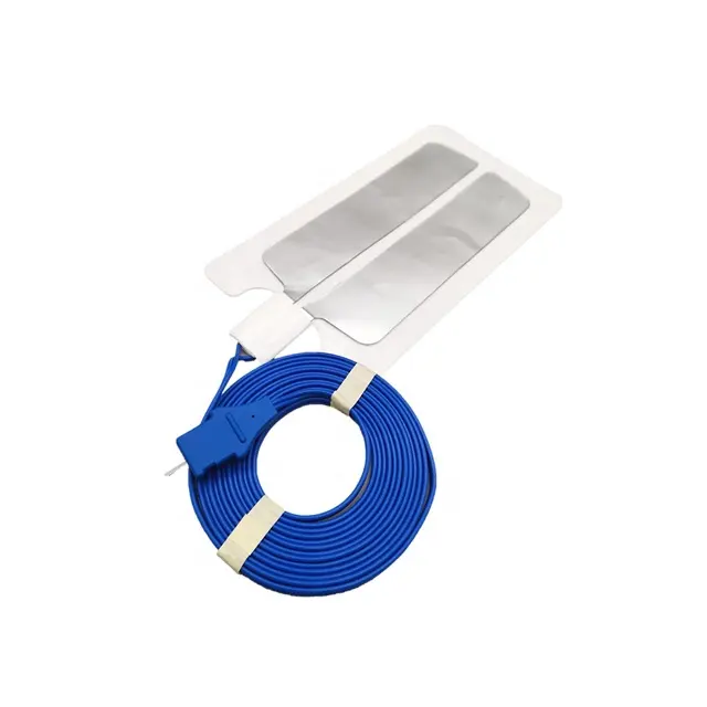 CE 510K Neutral surgical electrosurgical Plate  Disposable adhesive patient plate with cable 6.3mm Jack