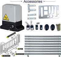 Moteurs de portail coulissant automatique de haute qualité 370w 800kg Wifi Kit d'ouverture de portail coulissant en aluminium avec accessoires