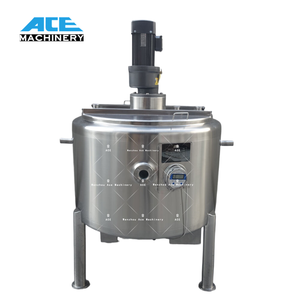 Homogénéisateur industriel automatique à grande vitesse en acier inoxydable 3000L, chauffage électrique à vapeur, avec agitateur à pales pour broyage et mélange - Product Image 6