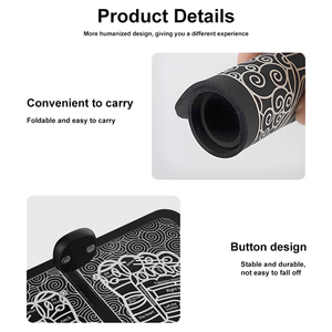 Masseur de pieds pliable personnalisable, appareil de massage à domicile, tapis de massage EMS pour les pieds, pour les soins de santé personnels avec 8 modes de vibration - Product Image 4