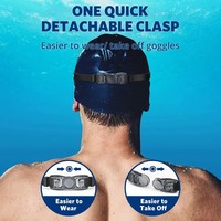 Lunettes de natation professionnelles étanches, anti-buée, protection UV 100%, sans fuites, en silicone et plastique, pour adultes hommes
