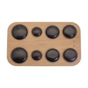 Sistema de calefacción de piedra caliente de terapia portátil con 8 piedras de masaje para ayudar a relajar los músculos, mejorar la circulación y rejuvenecer el cuerpo - Product Image 1