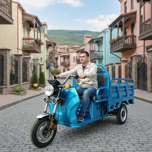 Triciclo Eléctrico de 3 Ruedas para Entrega de Carga, Uso Diario, 50-70km, Motocicleta para Venta de Comida a Domicilio, Ventas en <span class=keywords><strong>Europa</strong></span> - Product Image 1