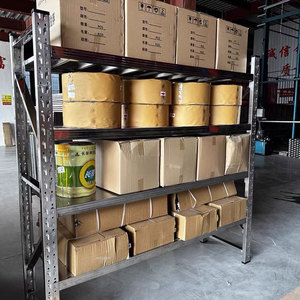 Heavy-<strong>Duty</strong> 304 Stainless Steel Shop Rack <strong>Storage</strong> Shelve with Commercial Industrial Adjustable Legs Thickened Supermarket <strong>Shelf</strong> - Product Image 2