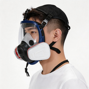 Máscara de Gas Completa con Filtros para Protección Respiratoria contra Productos Químicos, Pesticidas, Pintura en Aerosol, Polvo Industrial y Rescate en Incendios - Product Image 3