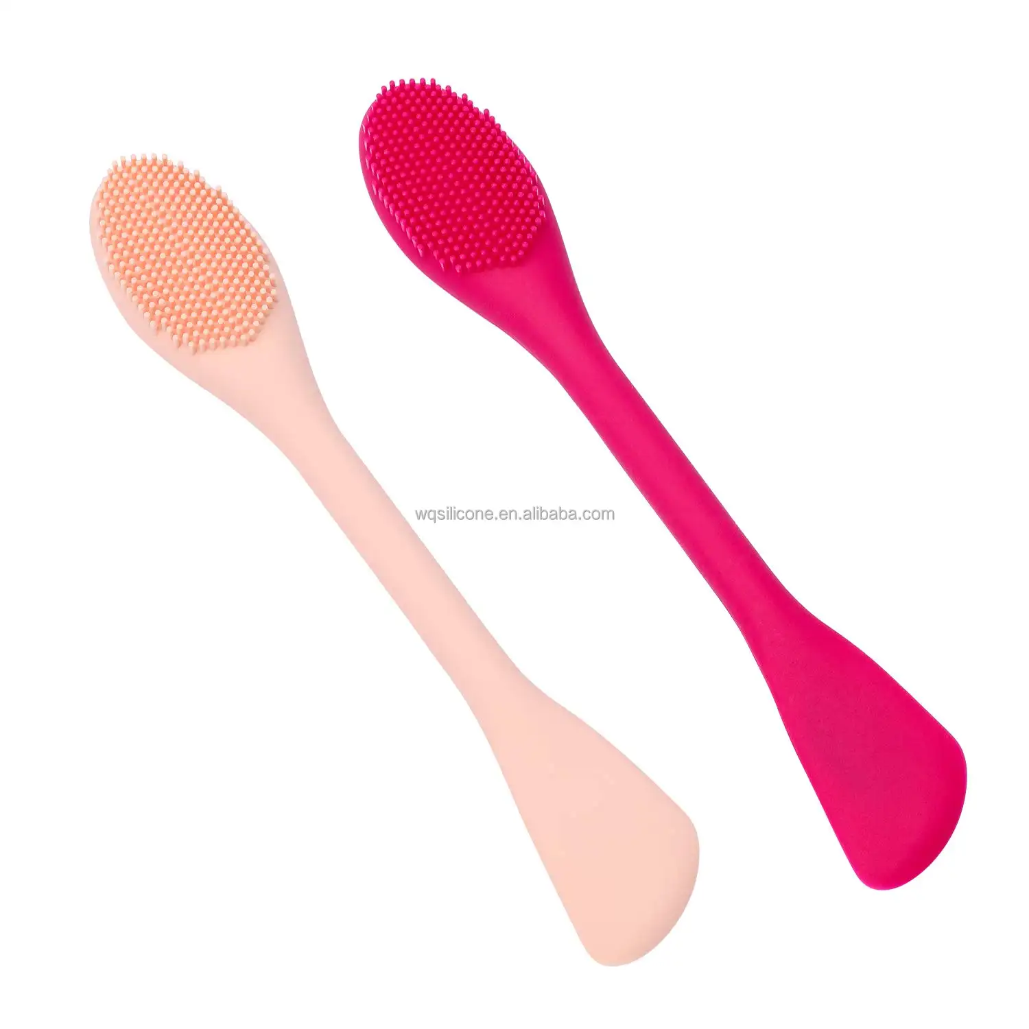 Silicone Facial Mask Applicator Face Masks Skincare Brush Facial Scrubber Double-Head Lotion Spatula Scoop for Makeup Foundation