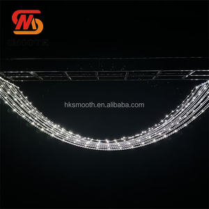 SMOOTH Wedding <b>Lighting</b> Clear Spiral Acrylic Beads Curtain <b>Chandelier</b> Acrylic Connection Bead Spiral Ceiling Decoration - Product Image 4