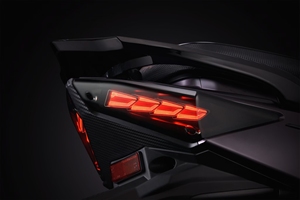 AJLIGHT DESIGN SKJETSM4B-TL Sym Jets Universal Version White Shell Red <b>LED</b> Motorcycle <b>Tail</b> <b>Light</b> Sequential Turn <b>Light</b> Welcome - Product Image 4