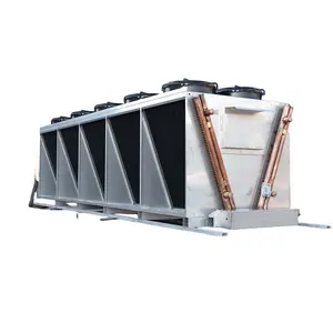 single double row v shape dry coolers water oil glycol mixture limited space OME design immersion cooling