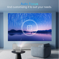 ODM C45A Native 1080p Projector, 4K ondersteund, HDMI-ingang, projector voor thuisbioscoop, Smart TV-projector, Wifi 4K projector voor de slaapkamer