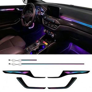 Éclairage d'ambiance dynamique 64 couleurs pour Ford <span class=keywords><strong>Focus</strong></span> 2019-2022 – Accessoires intérieurs de voiture pour une ambiance lumineuse améliorée - Product Image 1