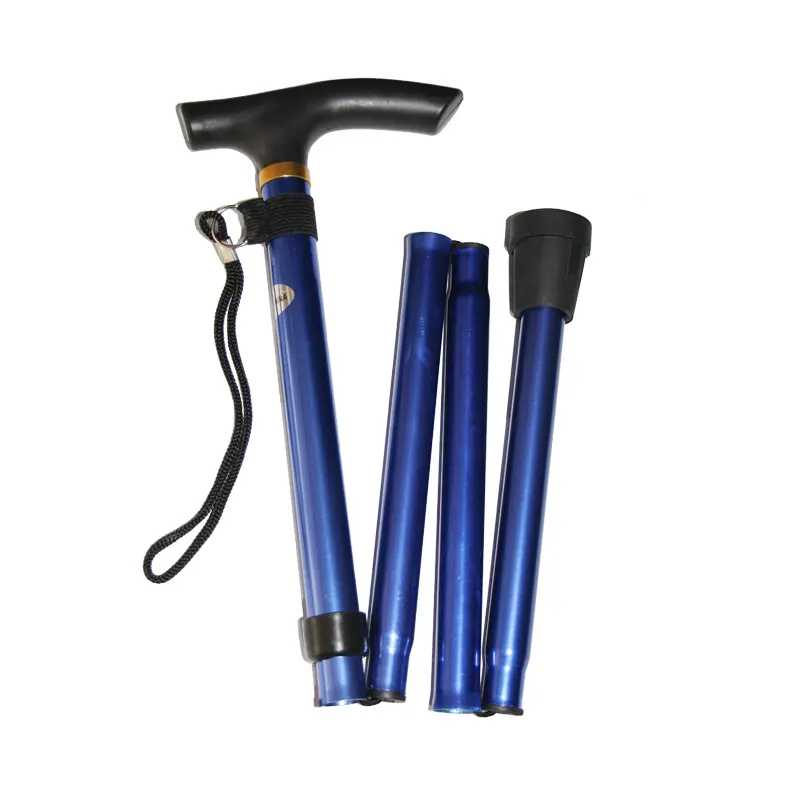 Outdoor trekking poles folding crutches to help the elderly travel crutches Adjustable height