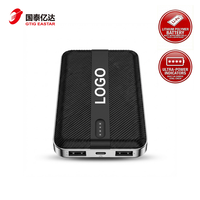 Schnellladegerät 10000mAh 10W Micro USB 2-in-1 Universal-Steckdose Li-Polymer Dual-Ausgang Tragbare Leichte CE/FCC Powerbank