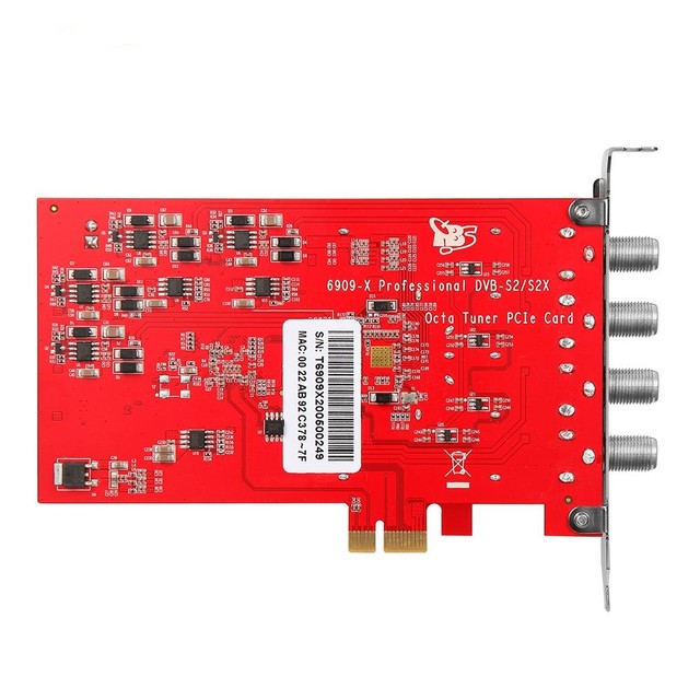 TBS6909-X V2 DVB-S2X/S2/S TBS6909X 6909-X Octa Tuner 8 Channel Frequency Input Receiving Card Compatible With Tvheadend Tuner