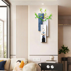 Décoration moderne et <span class=keywords><strong>simple</strong></span> pour salon avec fleurs artificielles, décor mural en porcelaine de cristal, peintures murales abstraites de plantes - Product Image 5