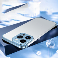 2025 Guangzhou vente en gros couverture de téléphone en aluminium coin sans cadre housses de téléphone pour iPhone 12 13 14 15 16 Pro Max avec emballage de boîte