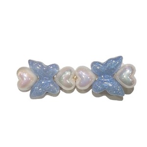 Nouvelle Pince à Cheveux en Résine Papillon Cœur Printemps, Pince Latérale Baguette de Fée Douce, Pince à Frange, Accessoire Cheveux Haut de Gamme Fait Main pour Femme - Product Image 5