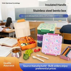 Boîte à lunch isotherme en acier inoxydable de haute qualité pour enfants, design mignon et amusant pour les élèves du primaire - Product Image 5