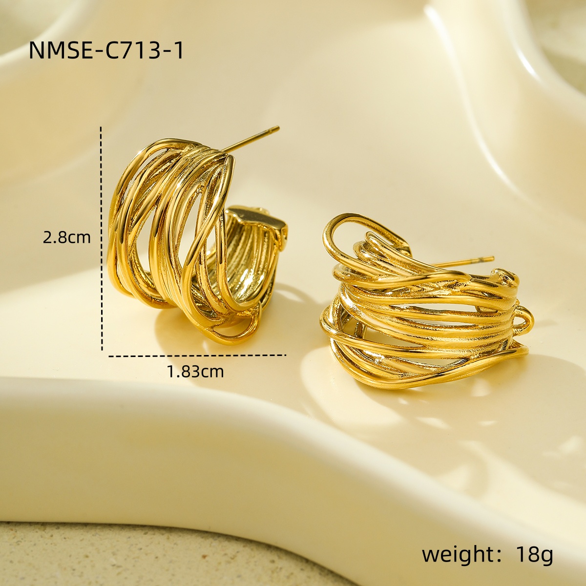 stainless steel unique earrings