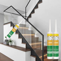 Colle acétique en silicone JOOBOND, scellant, imperméable, adhésif ODM, tube transparent 9900 pour salle de bain