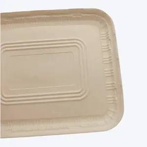 Biologisch Afbreekbare Voedselverpakking Warme Milieuvriendelijke Wegwerp Maizena Fastfood Lunchbox