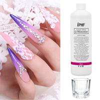 Vente en gros de monomère liquide pour ongles en acrylique sans MMA, en bouteille de 120 ml/500 ml/1000 ml, liquide pour trempage des ongles