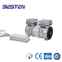 Pompe de surpression de compresseur d'air sans huile à piston DC12V avec oxygène/azote Boost 7-9 Bar Core Motor Component pour les industries minières