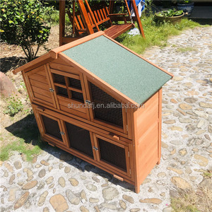 Casa para Mascotas de Madera de Abeto Ecológica y de Lujo SDR038 para Animales Grandes - Product Image 3